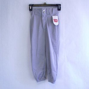 Wilson Boys Gray Baseball Pants